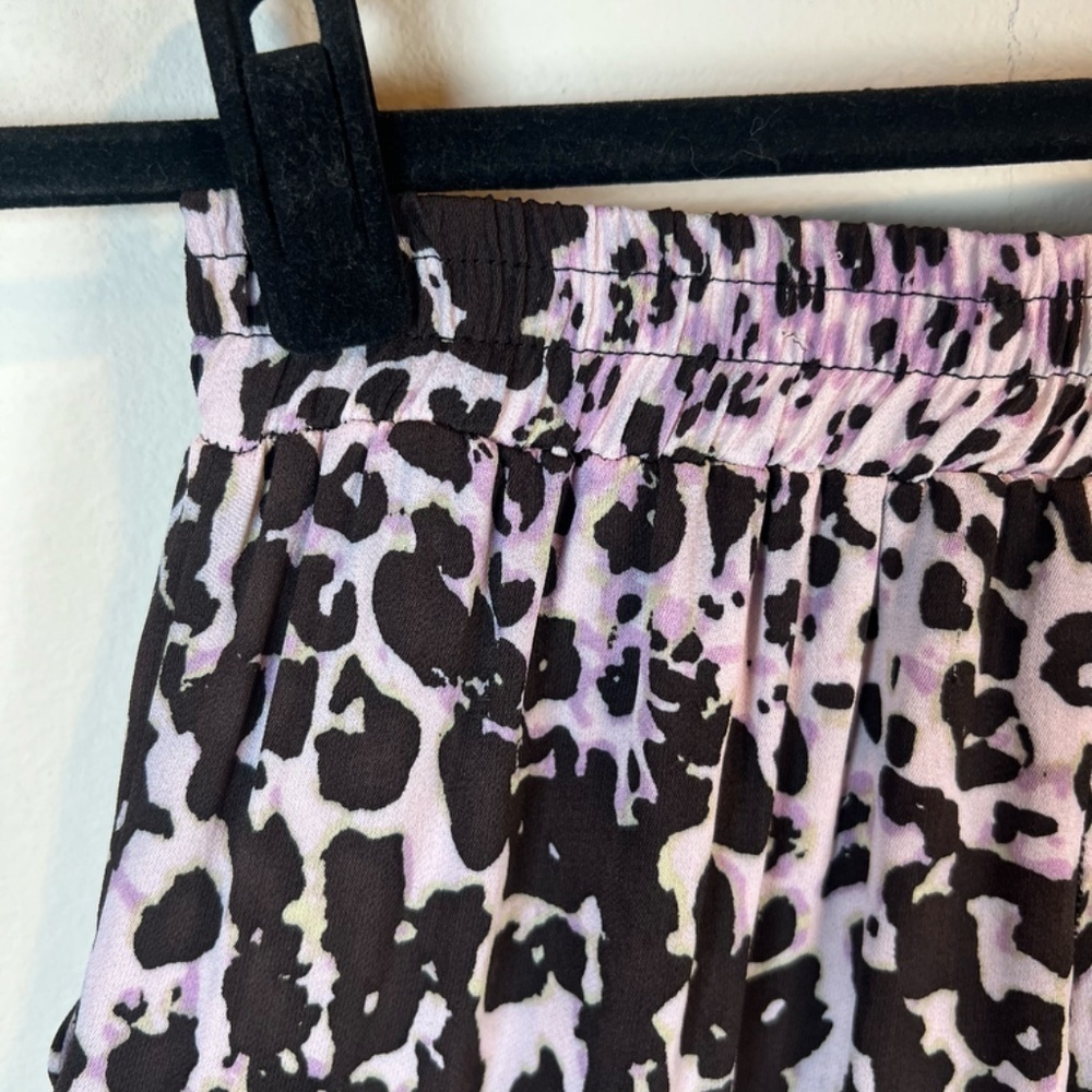 Karina Grimaldi Ivy Print Pant in Montana Animal Print Cuffed Pockets Pull On XS - Picture 7 of 12